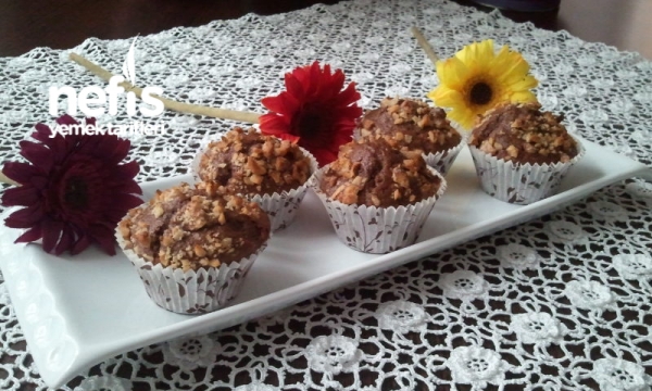 Kakaolu Cevizli Tarçınlı Muffin