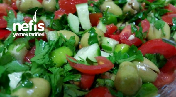 Nefisss Salata ( Yeşil Zeytini Degerlendir Ve Faydalar )