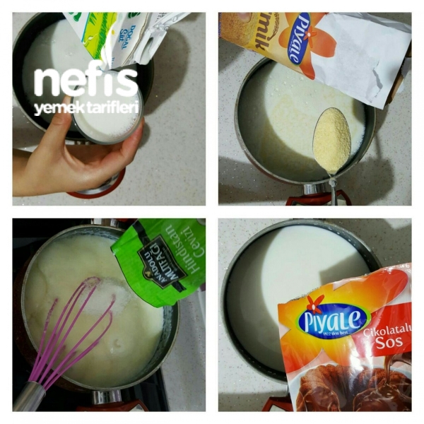 İrmik Muhallebili Çikolata Soslu Coco Pasta Nefis Yemek Tarifleri