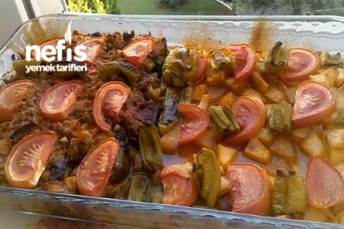 Fırında Nefis Patlıcan Kebabı (Kızartmadan) Tarifi