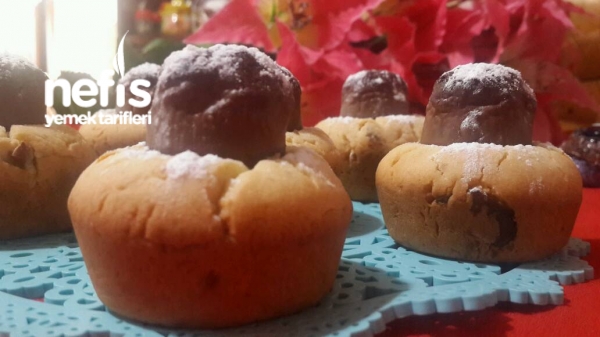 İncirli Çikolatalı Muffin Kurabiye