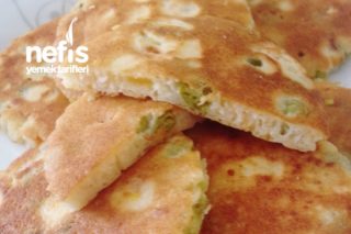 Garnitürlü Taze Soğanlı Muhteşem Pancake Tarifi