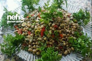 Mantarlı Börülce Salatası Tarifi
