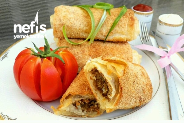 Cevizli Bulgurlu Kıymalı Çıtır Börek Nefis Yemek Tarifleri