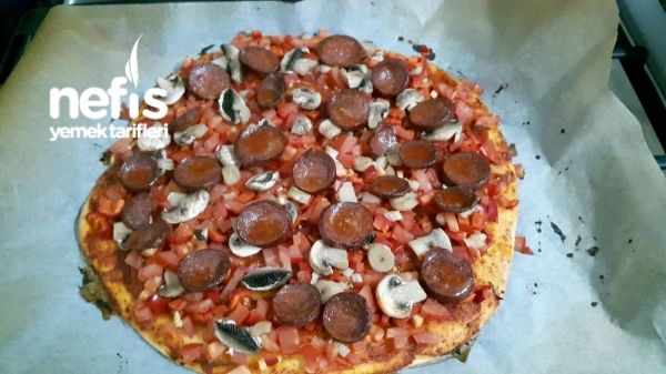 Poğaça Hamurundan Nefis Pizza