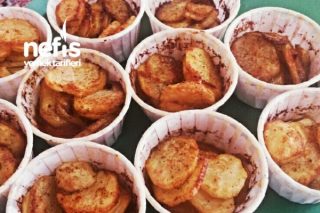 Muffin Kalıbında Baharatlı Dilim Patatesler Tarifi