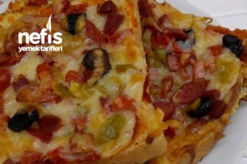 Tost Ekmeğinden Pratik Pizza Tarifi