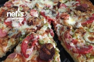 Bazlama İle Kolay Pizza Tarifi