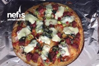 Ispanaklı Lavaş Pizza Tarifi