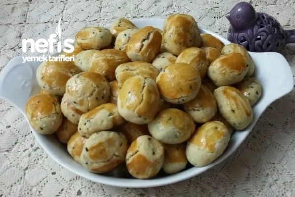 Susamlı Çörekotlu Enfes Tuzlu Misket Kurabiye Nefis Yemek Tarifleri