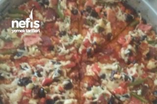 Mayasız Karışık Çıtır Pizza Tarifi