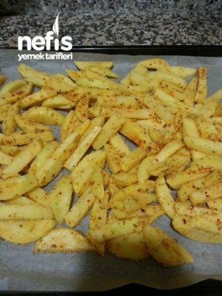 Fırında Patates Kızartması (mısır Unu İle)