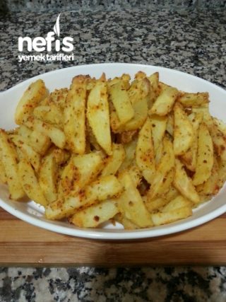 Fırında Patates Kızartması (mısır Unu İle)