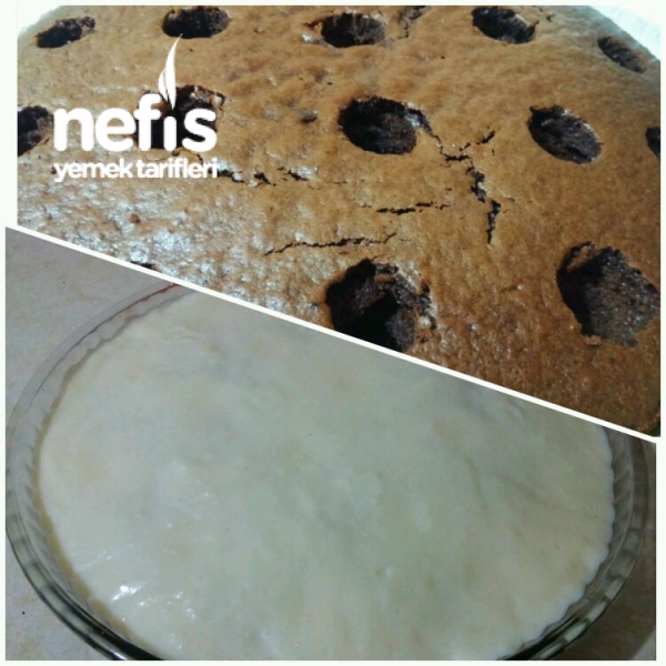 Muhallebi Dolgulu Ganajlı Kek Nefis Yemek Tarifleri