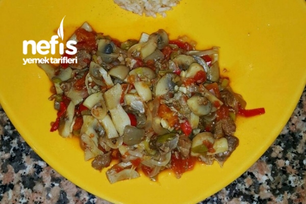 Etli Mantar Kavurma Nefis Yemek Tarifleri