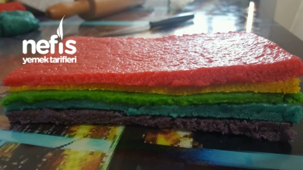 Gökkuşağı Kurabiye Nefis Yemek Tarifleri