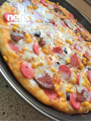 Tavada Mayasız Pizza ( 15 Dakikada Hazır)