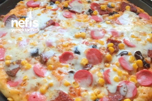Tavada Mayasız Pizza ( 15 Dakikada Hazır) Nefis Yemek Tarifleri