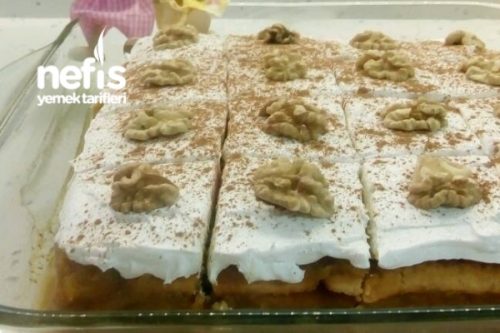 Balkabaklı ,Bisküvili, Kremşantili Pasta Nefis Yemek Tarifleri