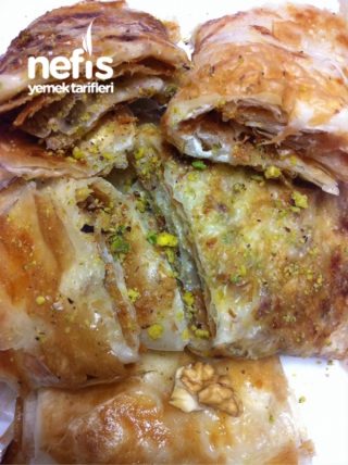 Fıstıklı Cevizli Katmer (Baklava Yufkasıyla)