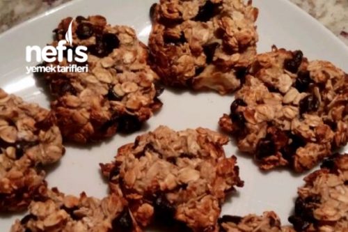 Damla Çikolatalı Yulaflı Diyet Kurabiye (Vegan) Nefis Yemek Tarifleri