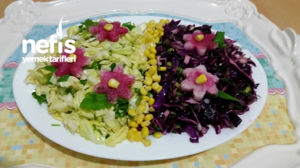 2 Renkli Lahana Salatası