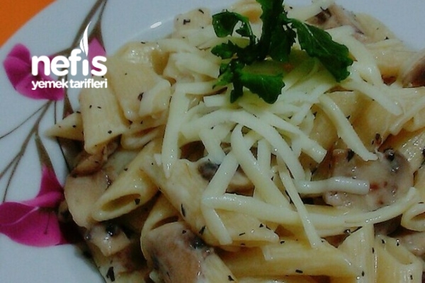 Mantarlı Kremalı Penne Makarna