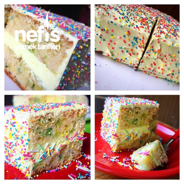 Funfetti Pasta Kek Nefis Yemek Tarifleri
