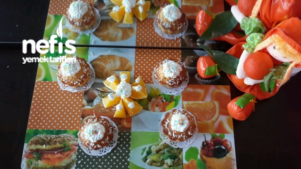 Portakallı Mini Süper Islak Kekler