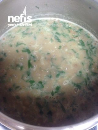 Ispanaklı Yeşil Mercimekli Çorba(barley Soup)