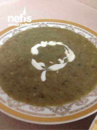 Ispanaklı Yeşil Mercimekli Çorba(barley Soup)