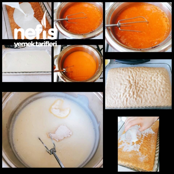 Portakallı Kremalı Islak Kek(Mutlaka Deneyin)