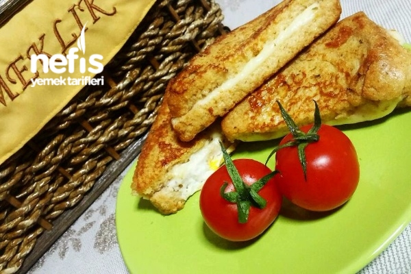 Tavada Yumurtalı Tost (Fransız Tostu)