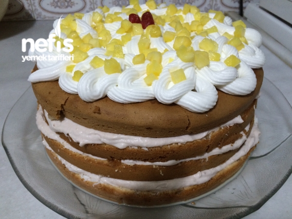 Muzlu Ananaslı Yaş Pasta Nefis Yemek Tarifleri
