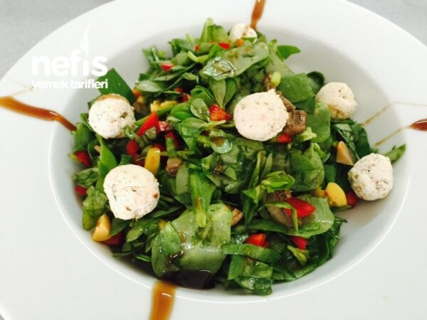 Peynirli Mantarlı Semizotu Salatası - Nefis Yemek Tarifleri