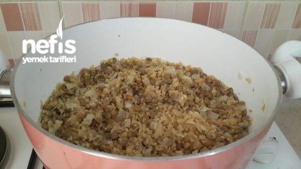 Yeşil Mercimekli Bulgur Pilavı