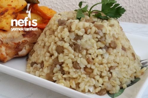 Yeşil Mercimekli Bulgur Pilavı Tarifi