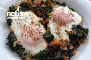 Kahvaltılık Yumurtalı Ispanak Tarifi