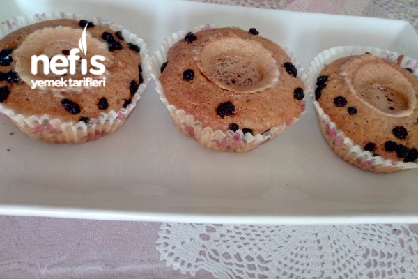 Marshmelovlu Tarçınlı Kuş Üzümlü Kup Kek Nefis Yemek Tarifleri