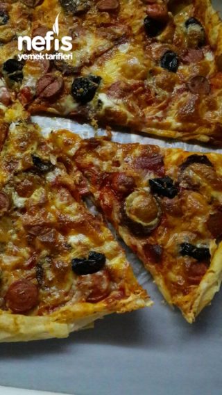 Yufkadan Pizza