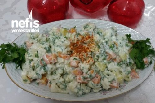 Karnabahar Salatası (Patates Ve Havuçlu) Tarifi