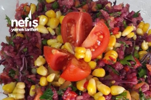 Bol Sebzeli Şalgamlı Bulgur Salatası Tarifi