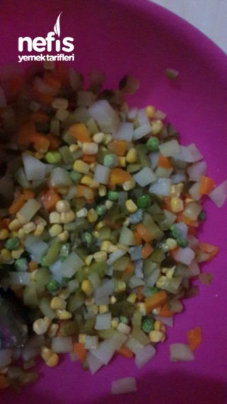 Kaplumbağa Şeklinde Makarna Salatası
