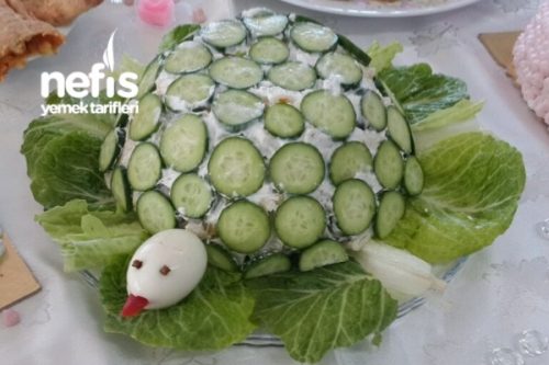 Kaplumbağa Şeklinde Makarna Salatası Tarifi