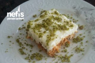 Bisküvili Havuçlu Kremalı Pasta Tarifi