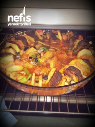 “Fırında Ķöfte+Patates+Patlıcan”