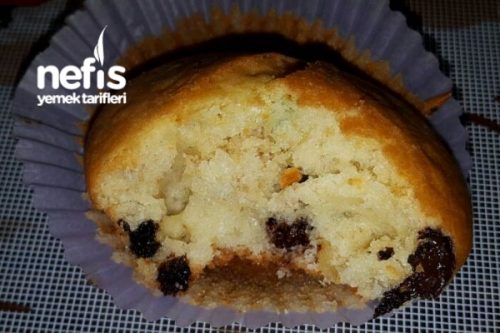 Muffin (Damla Çikolatalı ve Kuru Meyveli) Tarifi