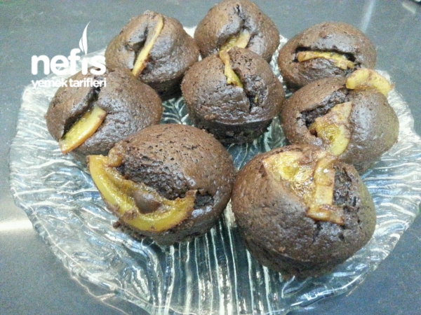 Portakal Şekerli Kakaolu Cupcake( Efsane)