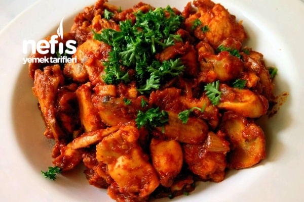 Domates Soslu Mantarli Tavuk Sote Nefis Yemek Tarifleri Domates Soslu Mantarli Tavuk Sote Nefis Yemek Tarifleri