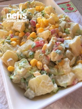 Köz Biberli Hardallı Patates Salatası